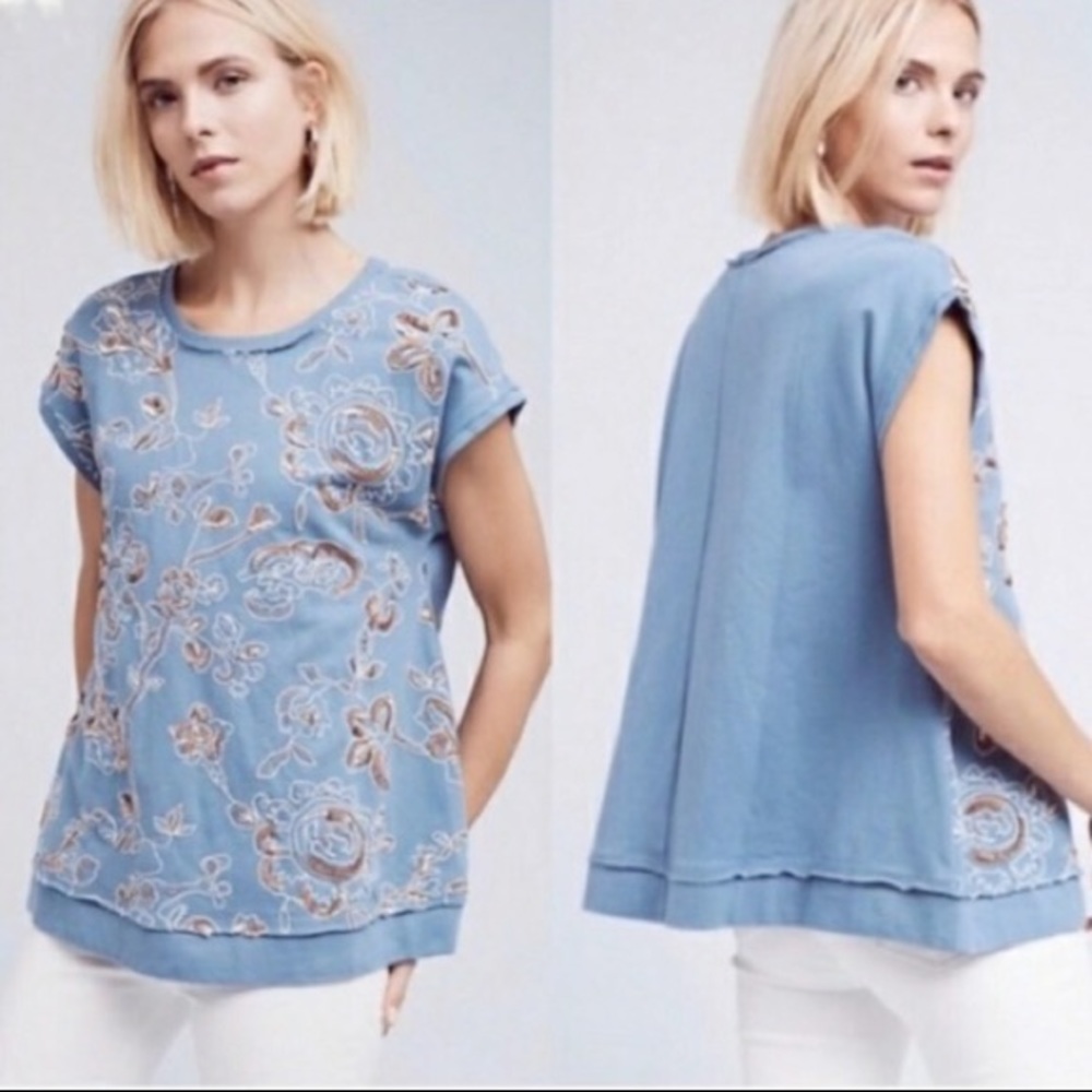 Anthropologie Akemi + Kin Sequin Top ~ NWT